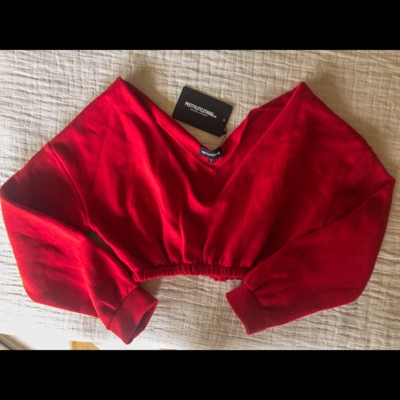 Off the shoulder cropped sweater - Picture 4 of 4